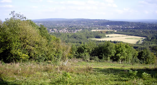 view from north downs