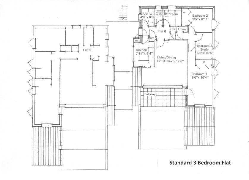 standard 3 bed apartment